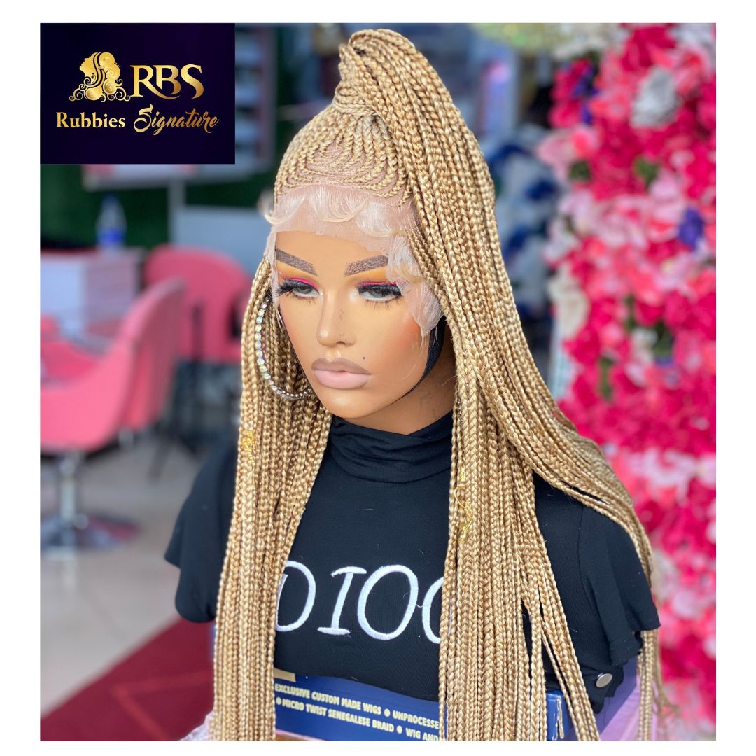 TOYOSI CHAMPAGNE TOAST BRAIDED WIG - Braided Wigs Store Nigeria